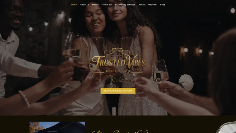 Frosted Vibes website preview